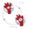 GeckoMometer Indoor & Outdoor Suction Thermometer - Red