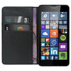 Go to product Leather Wallet Flip Case & Card Holder for Microsoft Lumia 640 - Black