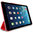 Orzly Slim-Rim Case Smart Cover for Apple iPad Air (1st Gen) - Red