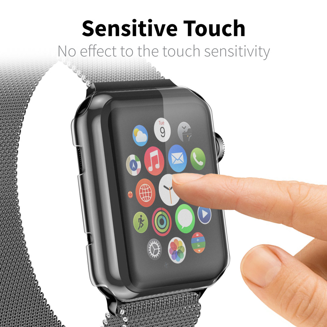 Orzly Invisi Screen Protector Case for Apple Watch 38mm Series 1
