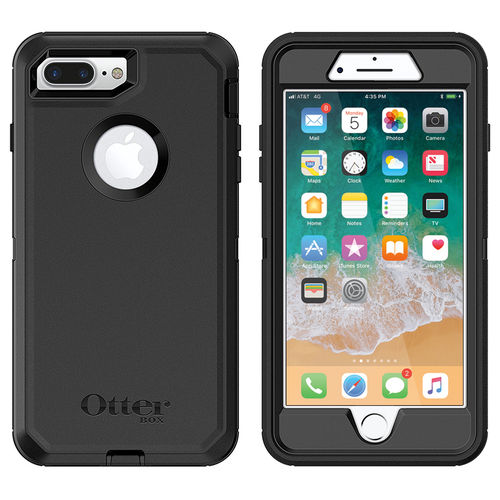 OtterBox Defender Shockproof Case & Belt Clip for Apple iPhone 8 Plus / 7 Plus - Black