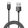 Extra Long Anti-tangle USB Type-C Braided Charging Cable (3m) - Black