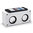 Amp It Up Electromagnetic Wireless Amplifier & Speaker - White