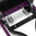Pet Dog Pooper Scooper Spring Handle Jaw Clamp Pickup Tool - Purple