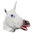 Novelty Latex White Unicorn Head Mask for Halloween Costume Party