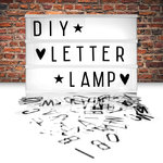 A4 DIY Cinema LED Light Up Box Display Signage (96 Letter Tiles)