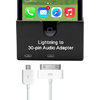 Apple Lightning to 30-pin Audio Dock Adapter - Black
