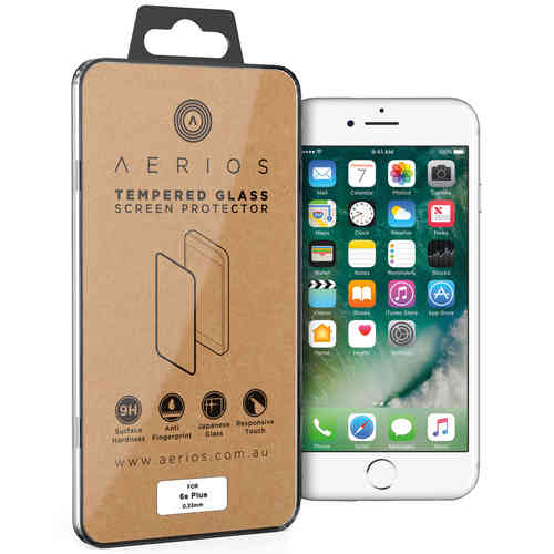 Aerios 9H Tempered Glass Screen Protector for Apple iPhone 6 Plus / 6s Plus