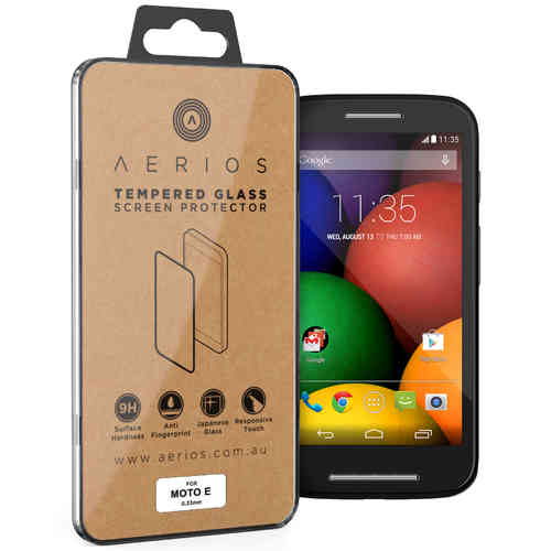 Aerios 9H Tempered Glass Screen Protector for Motorola Moto E (1st Gen)