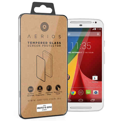 Aerios 9H Tempered Glass Screen Protector for Motorola Moto G (2nd Gen)