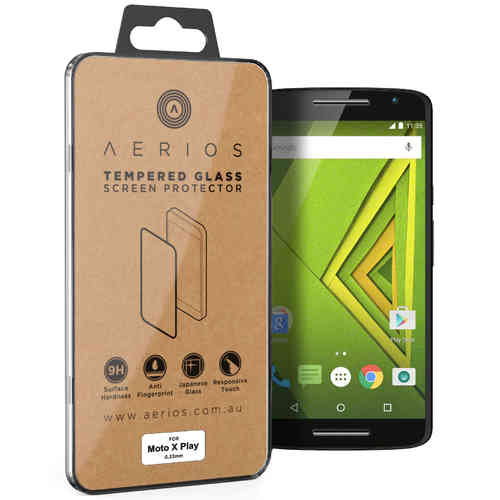 Aerios 9H Tempered Glass Screen Protector for Motorola Moto X Play