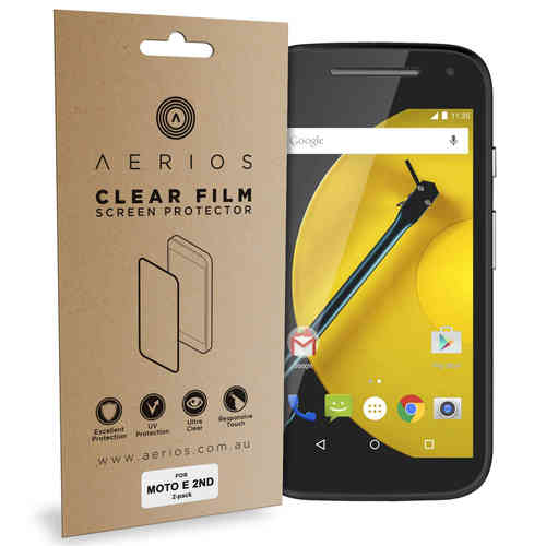 Aerios (2-Pack) Clear Film Screen Protector - Motorola Moto E 2nd Gen