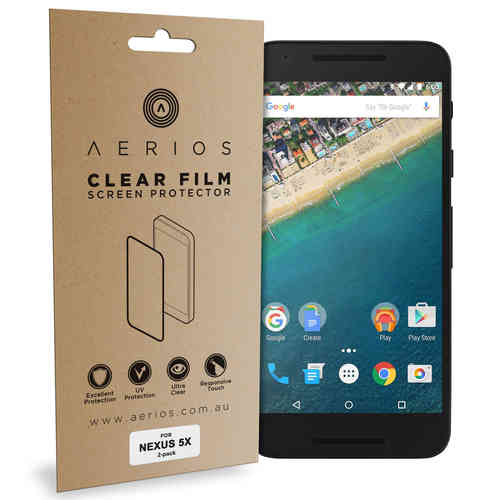 Aerios (4-Pack) Clear Film Screen Protector for Google Nexus 5X