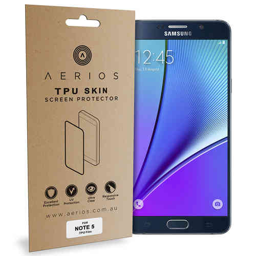 Aerios (4-Pack) Curved TPU Film Screen Protector for Samsung Galaxy Note 5