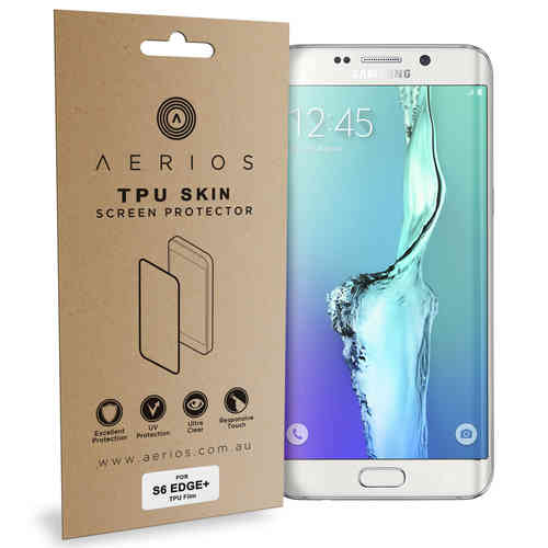 Aerios (2-Pack) Full Coverage TPU Screen Protector for Samsung Galaxy S6 Edge+