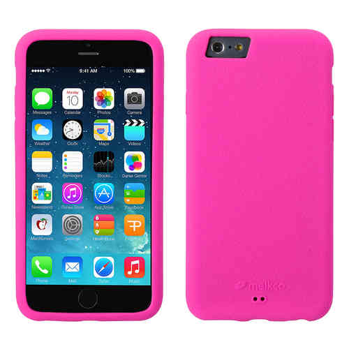 Melkco Silikonovy Case & Wrist Strap for Apple iPhone 6 / 6s - Pink