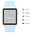 9H Tempered Glass Screen Protector for Apple Watch 42mm (Series 1 / 2 / 3) - Black