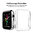 (3-Pack) Slim Hard Shell Protective Case for Apple Watch 42mm (Series 3 / 2) - Clear