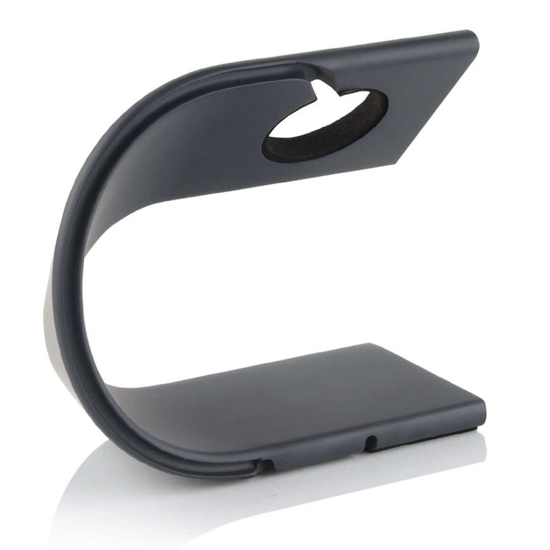 U-Shape Aluminium Desktop Stand / Charger Holder for Apple Watch - Black