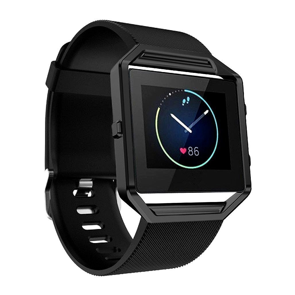 Fitbit blaze black stainless sales steel