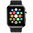 Leather Loop Band  / Magnetic Strap for Apple Watch 42mm / 44mm / 45mm / 46mm / Ultra 49mm - Black