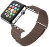 Leather Loop Band (Magnetic Clasp) Strap for Apple Watch 42mm / 44mm / 45mm / Ultra 49mm - Brown