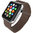Leather Loop Band  / Magnetic Strap for Apple Watch 42mm / 44mm / 45mm / 46mm / Ultra 49mm - Brown