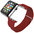 Leather Loop Band  / Magnetic Strap for Apple Watch 42mm / 44mm / 45mm / 46mm / Ultra 49mm - Red