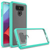 Hybrid Fusion Frame Bumper Case for LG G6 - Green (Clear)