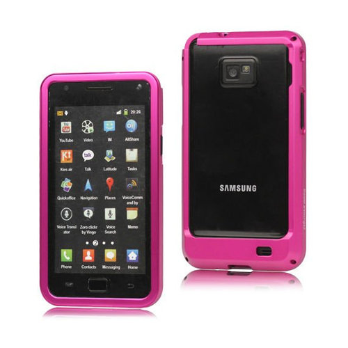 Sweet Armor Metal Bumper Case for Samsung Galaxy S2 - Pink