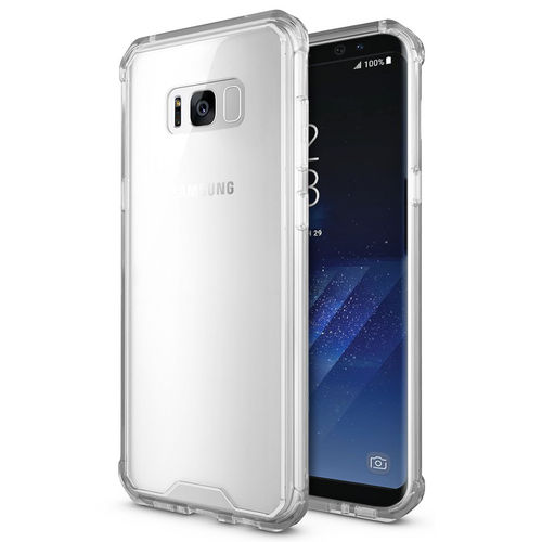 Hybrid Fusion Frame Bumper Case for Samsung Galaxy S8+ (Clear)