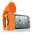 Bone Horn Audio Amplifier Stand for Apple iPhone 4 / 4s - Orange