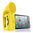 Bone Horn Audio Amplifier Stand for Apple iPhone 4 / 4s - Yellow