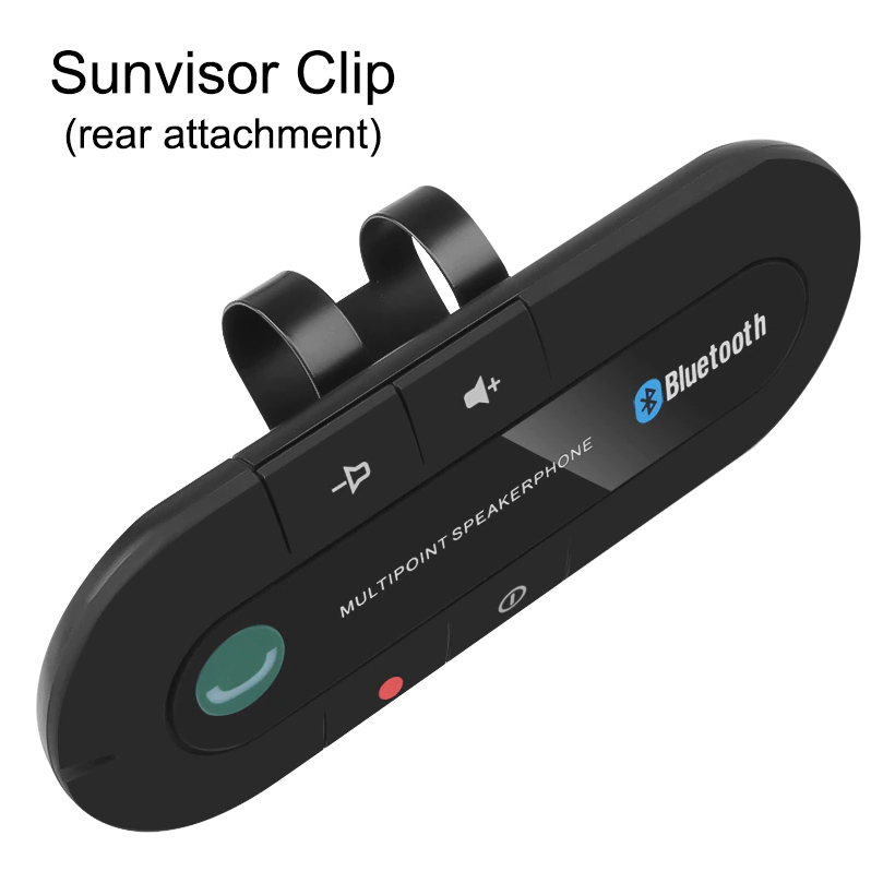 Kabellos Bluetooth Car Sunvisor Clip Hand Free Multipoint  Freisprecheinrichtung Visor Car Bluetooth Hands-free Receiver - Bluetooth  Car Kit - AliExpress