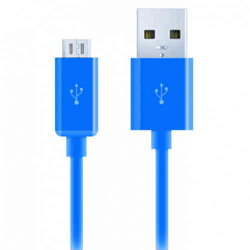 1m Micro USB to USB 2.0 Charging Cable (Charge & Sync) - Dark Blue