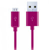 1m Micro USB to USB 2.0 Charging Cable (Charge & Sync) - Maroon