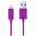 1m Micro USB to USB 2.0 Charging Cable (Charge & Sync) - Purple