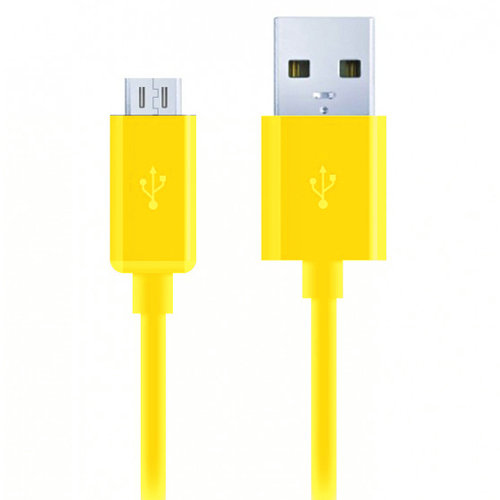 1m Micro USB to USB 2.0 Charging Cable (Charge & Sync) - Yellow