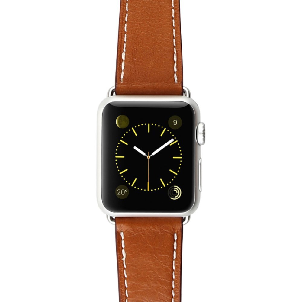 Baseus Double Tour Leather Band - Apple Watch 42mm (Brown)