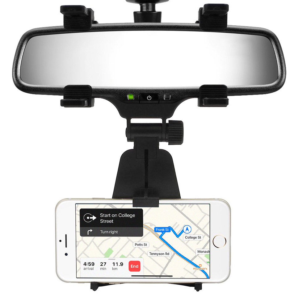 Universal Rear View Mirror Car Mount Holder for Phone