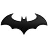 The Dark Knight Batman Superhero Logo Car Vehicle Badge - Black