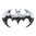 Batman Superhero Logo Car Vehicle Chrome Badge - Silver