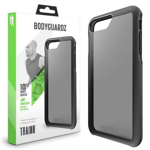 BodyGuardz Trainr Unequal Case for Apple iPhone 8 Plus / 7 Plus / 6s Plus - Black