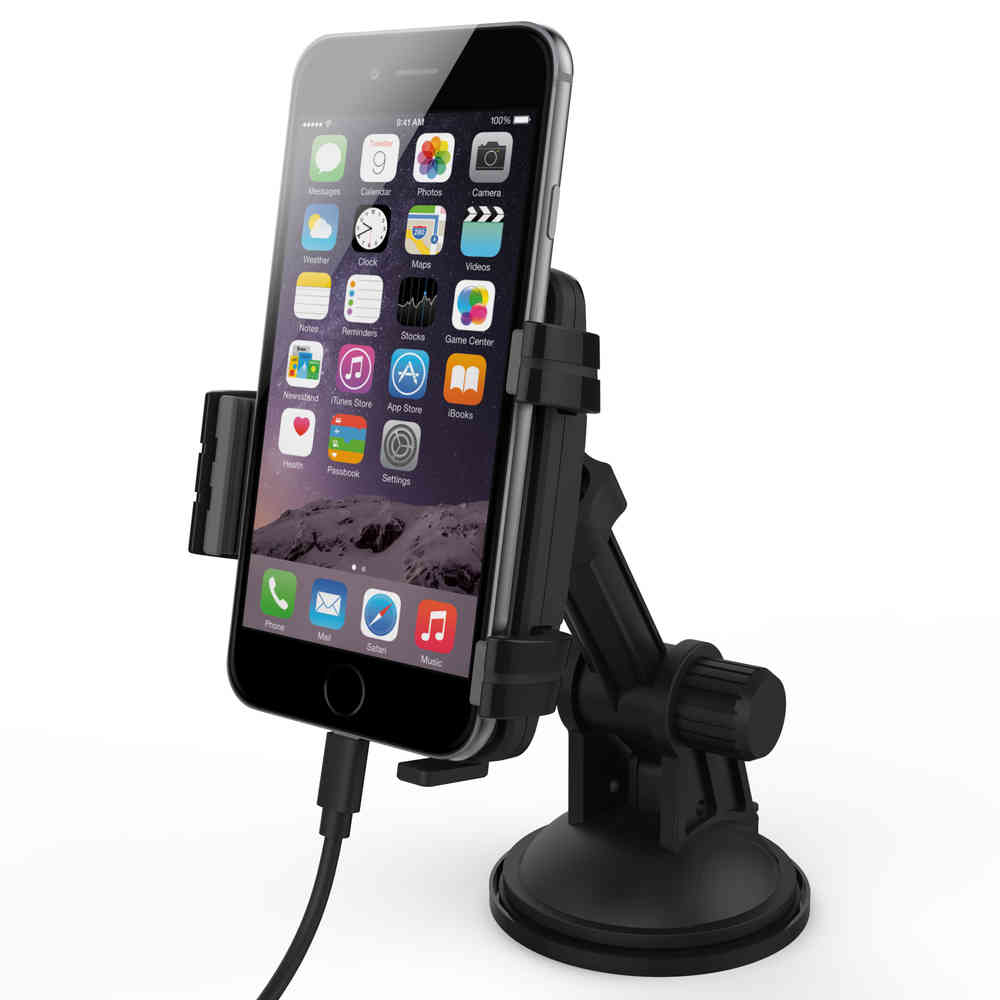 Kidigi Car Mount Cradle Holder & Charger for Apple iPhone 6s / 6s Plus