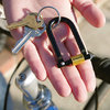 GamaGo U-Lock Small Secure Steel Keyring & Bicycle Keychain Lock