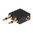 Airplane Dual 3.5mm Auxiliary Jack to Headphone (Female) Audio Splitter Adapter (2-Pack)