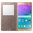 Genuine S-View Flip Case for Samsung Galaxy Note 4 - Glam Gold