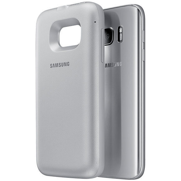 Wireless Charging Battery Backpack Samsung Galaxy S7 Silver