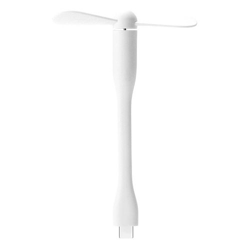 Mini Bendable USB Type-C Portable Fan - White