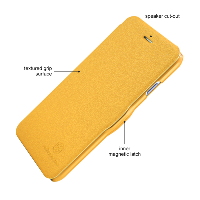 Nillkin Fresh Leather Flip Case for Apple iPhone 6s (Yellow)
